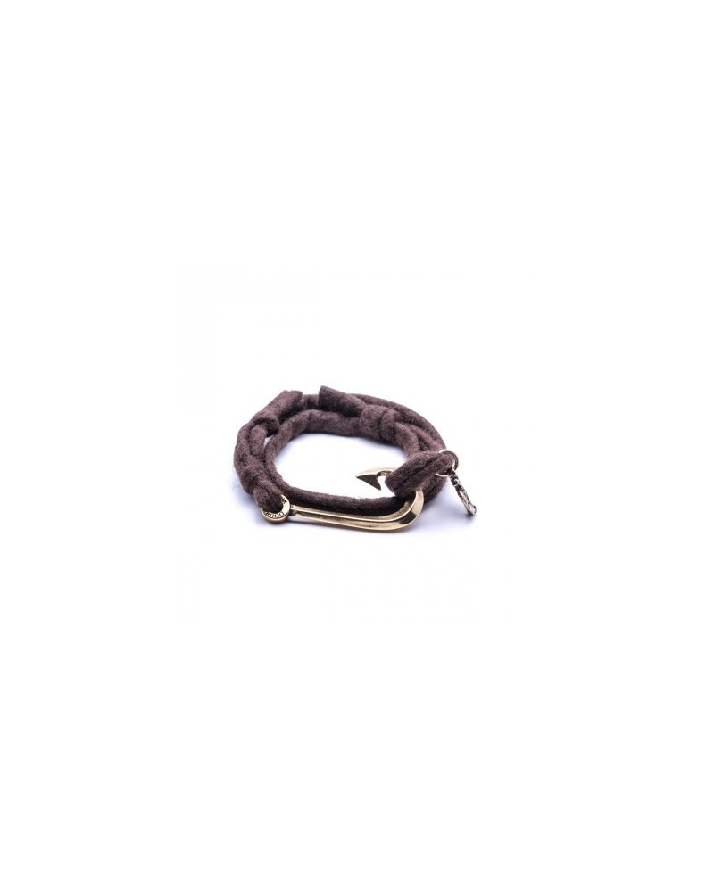 SEAMAN WOOL BROWN HOOK  - DOUBLE U FRENK