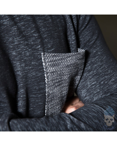 FELPA NERA CON TASCHINO - BL 11