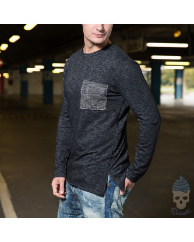 FELPA NERA CON TASCHINO - BL 11