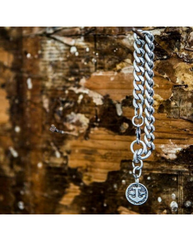 BRACELET NAVY MEDALLION - DOUBLE U FRENK