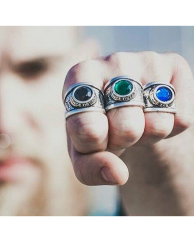 GREEN VETERAN RING - DOUBLE U FRENK