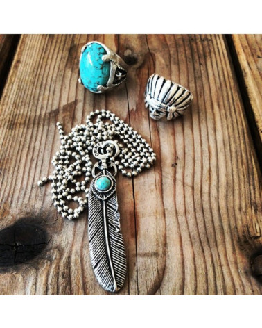 FEATHER TURQUAISE - DOUBLE U FRENK